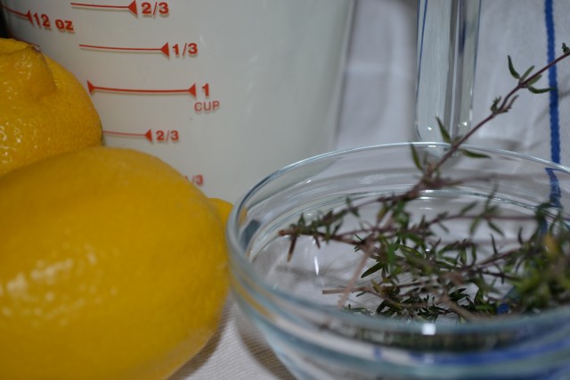 Cream, lemon, & thyme